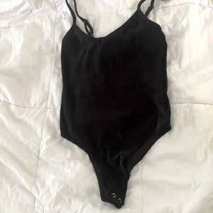 Black Velvet Bodysuit NWT